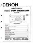 Original Denon DCM-5000/5001 Service Manual W. Fold-out Schematics And Diagrams. Fixed Price $18.00.