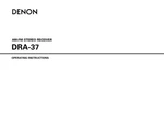 Denon DRA-37 Receiver Owners Manual. Fixed Price $22.24.
