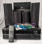 Onkyo HT-S3300 5.1 Receiver, Speakers, Remote, Wires Complete Bundle. Fixed Price $279.99.