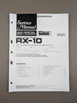 Pioneer RX-10 Stereo Cassette Receiver Service Manual D-2030. Fixed Price $54.95.