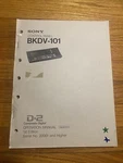 Sony Control Panel BKDV-101 Composite Digital Operation Manual In Japanese. Fixed Price $40.00.