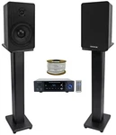 Rockville Bluamp 150 Amplifier W/ BLUETOOTH+(2) 5.25" Bookshelf Speakers+stands. Fixed Price $279.80.
