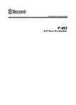 Sherwood P-965 Preamplifier Owners Instruction Manual. Fixed Price $22.24.