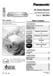 Panasonic SA-XR10 Receiver Owners Instruction Manual. Fixed Price $22.24.