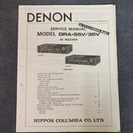 Denon DRA-55V & DRA-35V Av Receiver Service Manual Original W/schematics, Etc. Fixed Price $17.99.