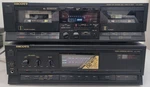 Scott Stereo Integ. Amp A4001 & Dual Cassette Deck D4002 Pair No Remote Tested. Fixed Price $329.99.
