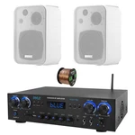 Pyle PDA77BU 4-CHANNEL Home Audio Bluetooth Receiver, 2X 4" White Speaker, Wire. Fixed Price $169.49.