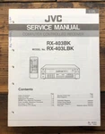 Jvc RX-403 Lbk Receiver Owner & Service Manual *original*. Fixed Price $14.97.