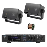 Pyle PDA8BU 5.1 Channel Home Audio Bluetooth Receiver, 2X 3.5" 200W Speaker,wire. Fixed Price $154.49.