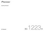 Pioneer SC-1223-K Receiver Owners Manual. Fixed Price $22.24.
