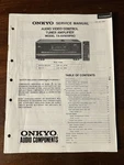 Onkyo Av Tuner Amplifier Service Manual Original Oem. Fixed Price $24.99.