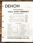 Denon AVR-1800 AVR-87 Receiver Service Manual *original*. Fixed Price $19.97.