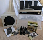 Rca 5.1 Surround Sound Home Theater System W/sub, Remote & Brackets (RT2390B). Fixed Price $76.07.