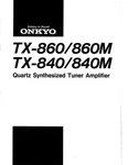 Onkyo TX-860 Tuner Owners Manual. Fixed Price $22.24.