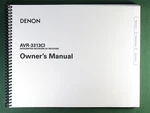 Denon AVR-3313CI Instruction Manual: 187 Pages & Protective Covers!. Fixed Price $29.95.