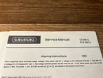 Original Grundig Receiver Cs 380 Rtv Service Manual/schematic. Fixed Price $25.00.