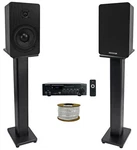 Rockville Bluamp 90 Bluetooth Home Audio RECEIVER+2) 5.25" Black Speakers+stands. Fixed Price $244.95.