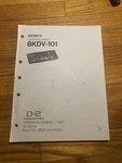 Sony Control Panel BKDV-101 Composite Digital Operation Manual In French. Fixed Price $40.00.