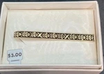 Vintage Hickok Nos Gold Tone Black Enamel Leaf Tie Bar Clip W/ Orig Box $3. Fixed Price $24.00.