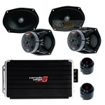 Cerwin Vega 6"X9" 2-WAY Coax Speakers Tweeters 1200W 4-CH Class D Amplifier. Fixed Price $941.99.