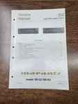 Marantz Model SR-52 SR-62U Audio Video Stereo Receiver Service Manual. Fixed Price $24.00.