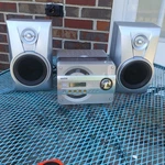 Sanyo Audio System AWM-660 Cd Radio Cassette Player With Speakers. Fixed Price $75.00.