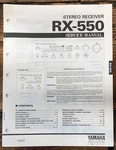 Yamaha RX-550 Receiver Service Manual *original*. Fixed Price $24.97.