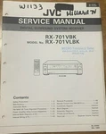 Jvc RX-701VBK RX-701VLBK Surround System Receiver Service Repair Manual. Fixed Price $14.94.