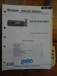 Sharp SA-R75 Av Service Manual Original Repair Book Stereo Receiver Radio. Fixed Price $20.00.