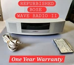 Bose Wave Radio Ii Am/fm Model: AWR1B1 (white) W/ Remote *refurbished*. Fixed Price $269.00.