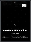 Marantz 4300 Stereo 2 + Quadradial Receiver Service Manual 50 Pages. Fixed Price $17.50.