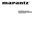 Marantz PM7001 Amplifier Owners Manual. Fixed Price $22.24.