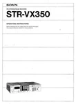 Sony STR-VX350 Receiver Owners Manual. Fixed Price $22.24.