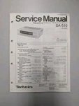 Technics SA-510 Quartz Synthesier Fm/ Am Stereo Receiver Service Manual D-5077. Fixed Price $64.95.