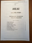 Akai AA-V301 Schematic Original Service Repair Manual. Fixed Price $14.94.