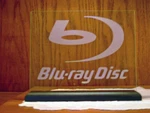 Blu-ray Disc Etched Glass Home Theater Sign. Fixed Price $35.00.