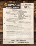 Hitachi HTA-3F HTA-4F Receiver Service Manual *original*. Fixed Price $14.97.