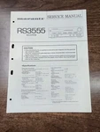 Vintage Original Marantz Model RS3555 Receiver Service Manual. Fixed Price $24.00.