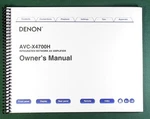 Denon AVC-X4700H Instruction Manual: Full Color 332 Pages & Protective Covers!. Fixed Price $37.95.