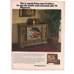 Magnavox Color Television Advertisement Vintage 1969 Console Entertainment. Fixed Price $11.76.