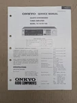 Onkyo Quartz Synthesized Tuner Amp Model TX-15/ Service Manual D-4711. Fixed Price $54.95.