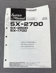 Pioneer Stereo Receiver SX-2700 Original Service Manual With Microfiche J0506. Fixed Price $27.95.
