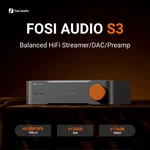 Fosi Audio S3 Network Music Streamer Dac Preamp Xlr Sub Out/ Hdmi Earc. Fixed Price $259.99.