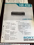 Sony SQR-4750 SQR4750 Service Manual From The Usa **original**. Fixed Price $15.99.