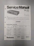 Technics SA-211 Quartz Synthesizer Fm/am Stereo Receiver D-5051. Fixed Price $54.95.