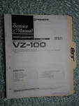 Pioneer VZ-100 Service Manual Original Repair Book Stereo Tv Decoder. Fixed Price $19.98.