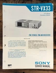 Sony STR-VX33 Receiver Service Manual *original*. Fixed Price $19.97.