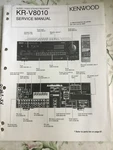 Kenwood KR-V8010 A/v Receiver Original Service Repair Manual. Fixed Price $5.00.