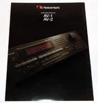 Nakamichi AV-1, AV-2 Receiver Brochure 4 Pg, '92 Original, Specs, Articles. Fixed Price $30.00.