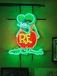 Rat Fink Rf Hot Rod Garage Glass 20"X16" Neon Sign Light Lamp Hd Vivid Printing. Fixed Price $124.09.